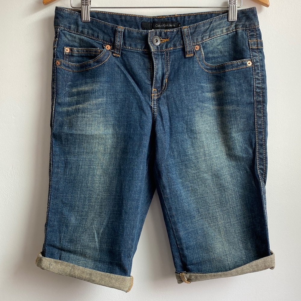 Bermuda Jean Shorts size 8 Calvin Klein